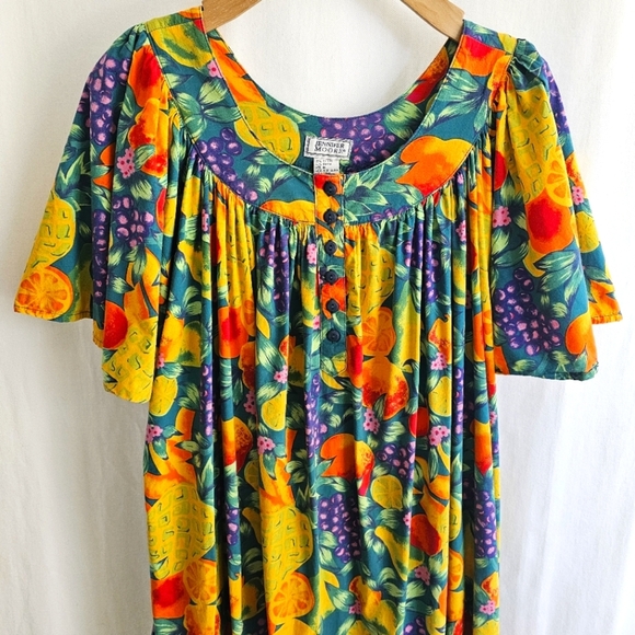 Jennifer Moore Tropical Fruit Print Dress - Picture 8 of 13